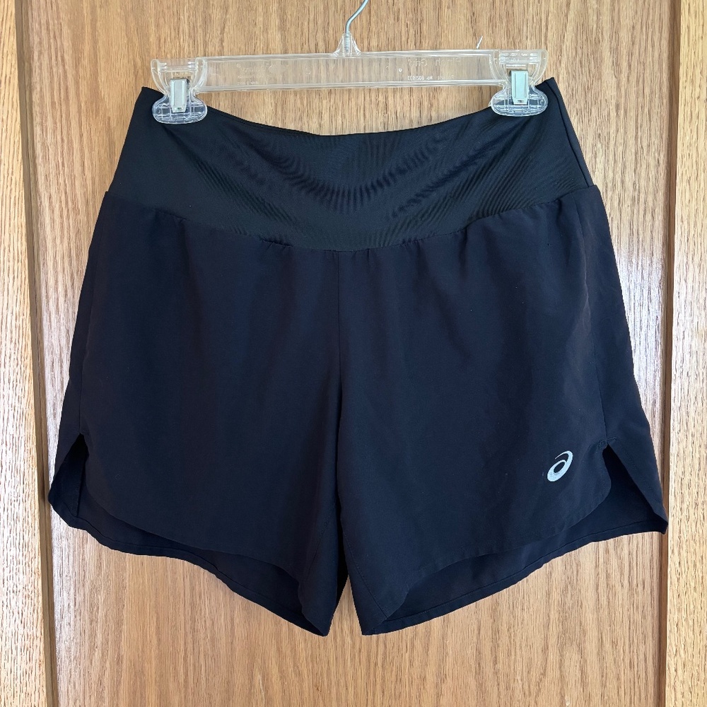 Asics Black Running Shorts Size Medium